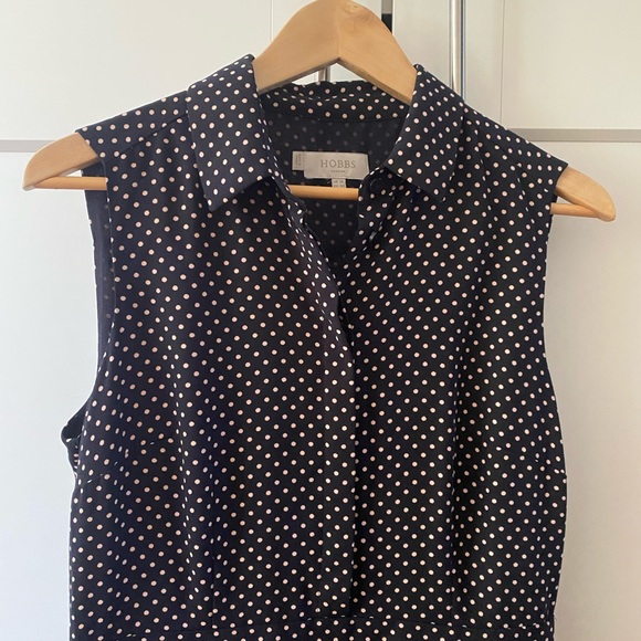 Hobbs midi polka dress size 8 - Picture 2 of 9